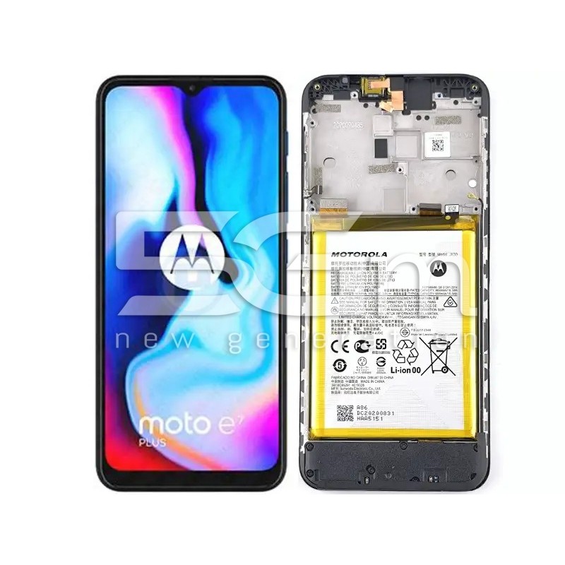 LCD + Batteria + Frame Full Parts Moto E7 Plus (PULLED)
