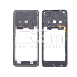 Middle Frame + Fingerprint Black Xiaomi Redmi A3 (PULLED)