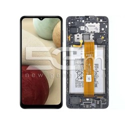 LCD + Battery + Frame Full Parts Samsung SM-A125F A12 (PULLED)