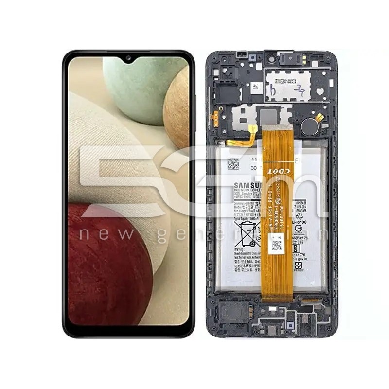 LCD + Batteria + Frame Full Parts Samsung SM-A125F A12 (PULLED)
