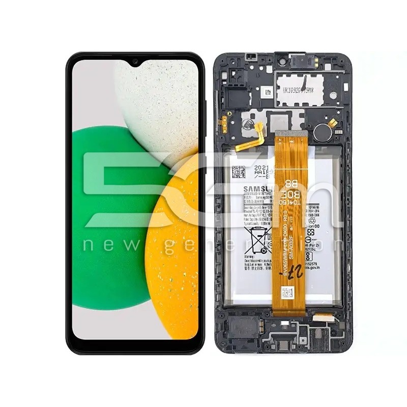 LCD + Battery + Frame Full Parts Samsung SM-A032F A03 (PULLED)