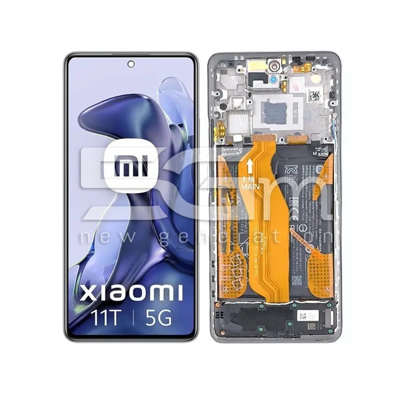 LCD + Battery + Frame Full Parts Xiaomi Mi 11T 5G (PULLED)