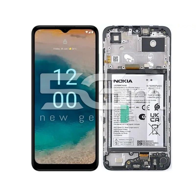 LCD + Battery + Frame Full Parts Nokia G22 (PULLED)