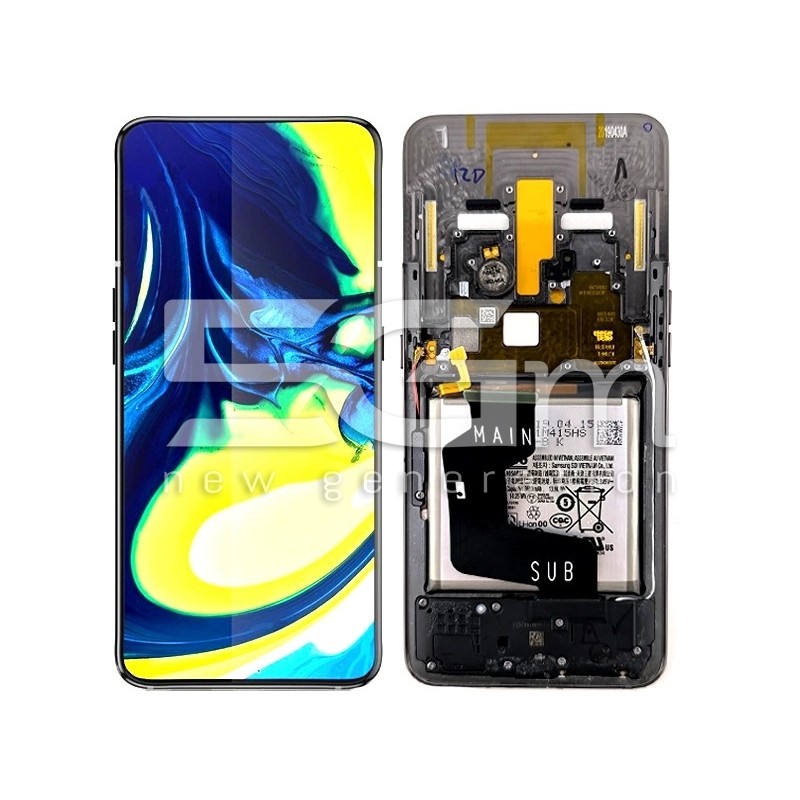 LCD + Battery + Frame Full Parts Samsung SM-A805F A80 (PULLED)