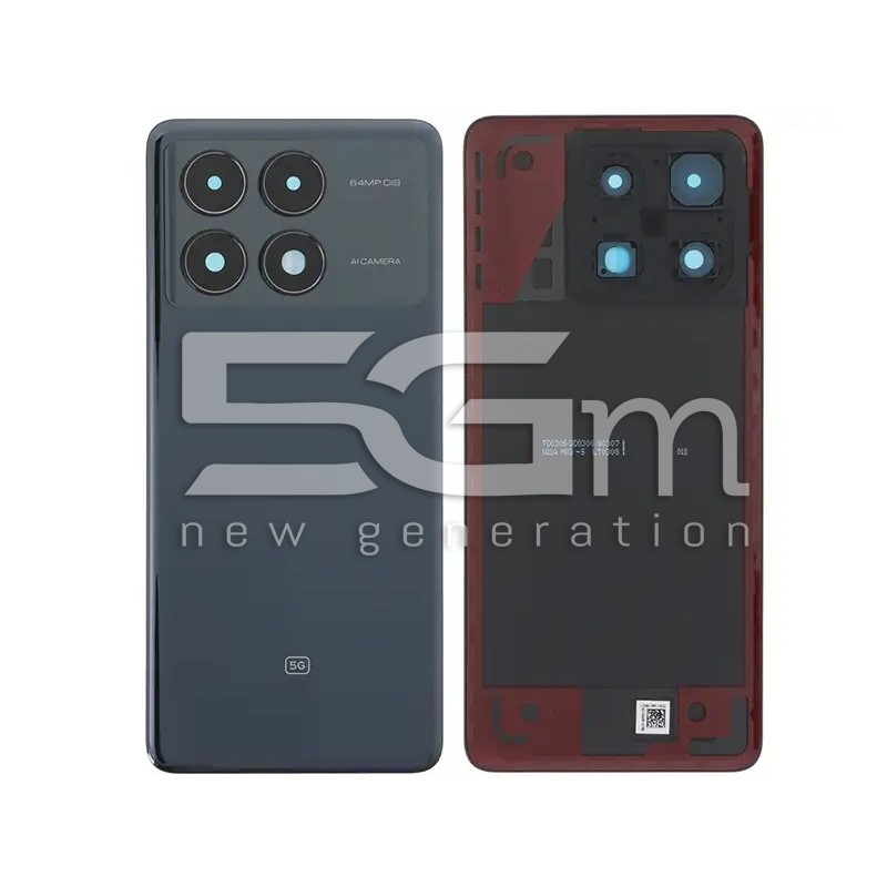 Retro Cover Black Xiaomi Poco X6 Pro No Logo