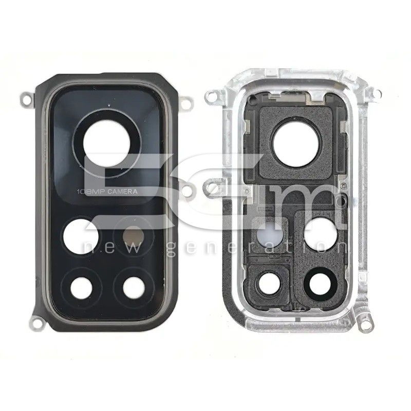 Rear Camera Lens + Frame Cosmic Black Xiaomi Mi 10T Pro (PULLED)