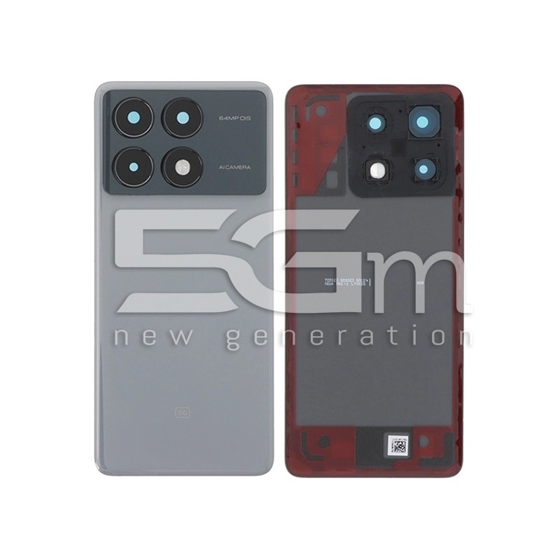 Coque Arrière Grise Xiaomi Poco X6 Pro Sans Logo | 5G-M
