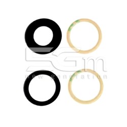 Vetrini Camera Posteriore Nero iPhone 16 (Colore Pari all'Ori)