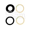 Achtercamera Lensglazen Zwart iPhone 16 (Kleur Gelijk aan Ori) | 5G-M