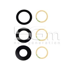 Vetrini Camera Posteriore Nero iPhone 16 Pro (Colore Pari all'Ori)