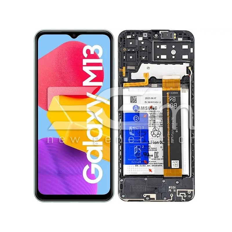 LCD + Akku Rahmen Komplettset Samsung M13 (PULLED) | 5G-M Online Shop
