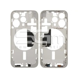 Châssis Intermédiaire Titane Blanc iPhone 15 Pro UE | 5G-M.com