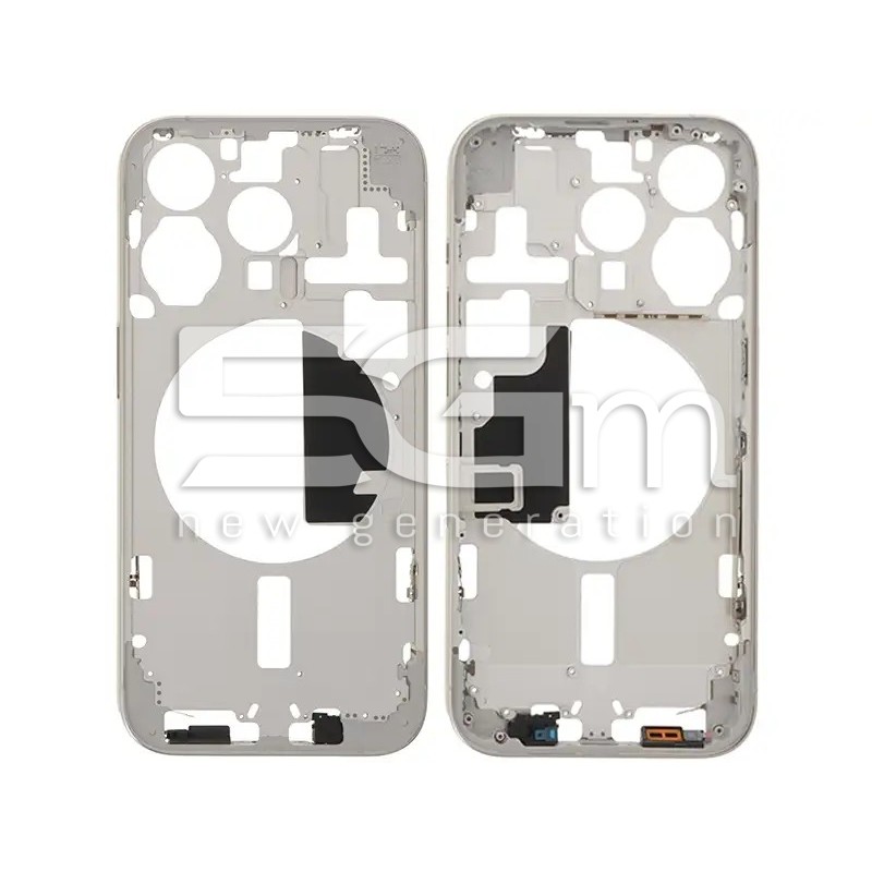 Mittelrahmen Weiß Titan iPhone 15 Pro EU | Ersatzteile 5G-M.com