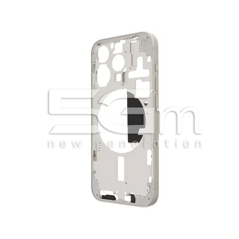 Châssis Intermédiaire Titane Blanc iPhone 15 Pro UE | 5G-M.com