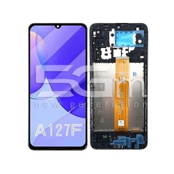 Écran Tactile + Cadre Noir Samsung SM-A127 A12 (IPS) | 5G-M