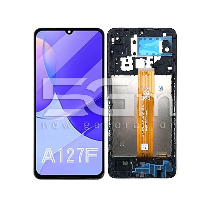Display Touch + Rahmen Schwarz Samsung SM-A127 A12 (IPS) | 5G-M