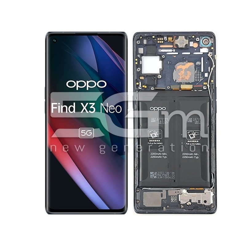 LCD + Batteria + Frame Full Parts OPPO Find X3 Neo (PULLED)