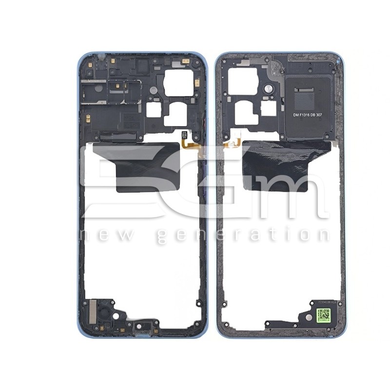 Middle Frame Ice Blue + Fingerprint Xiaomi Redmi Note 12 4G (PULLED) | Store Online 5G-M