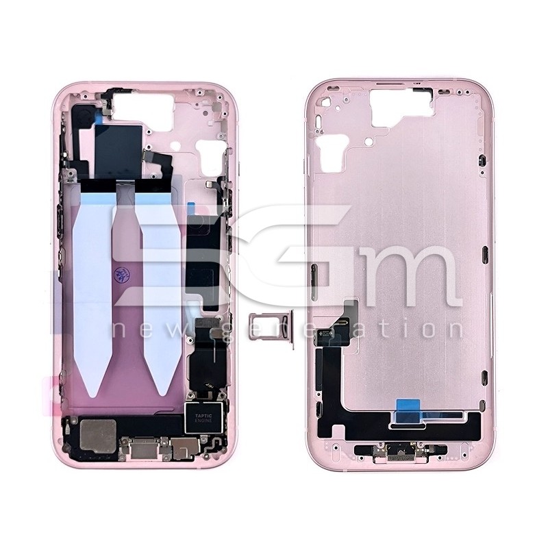 Middle Frame Full Parts Pink iPhone 15 | Store Online 5G-M
