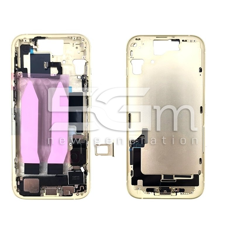 Middle Frame Full Parts Yellow iPhone 15 | Store Online 5G-M