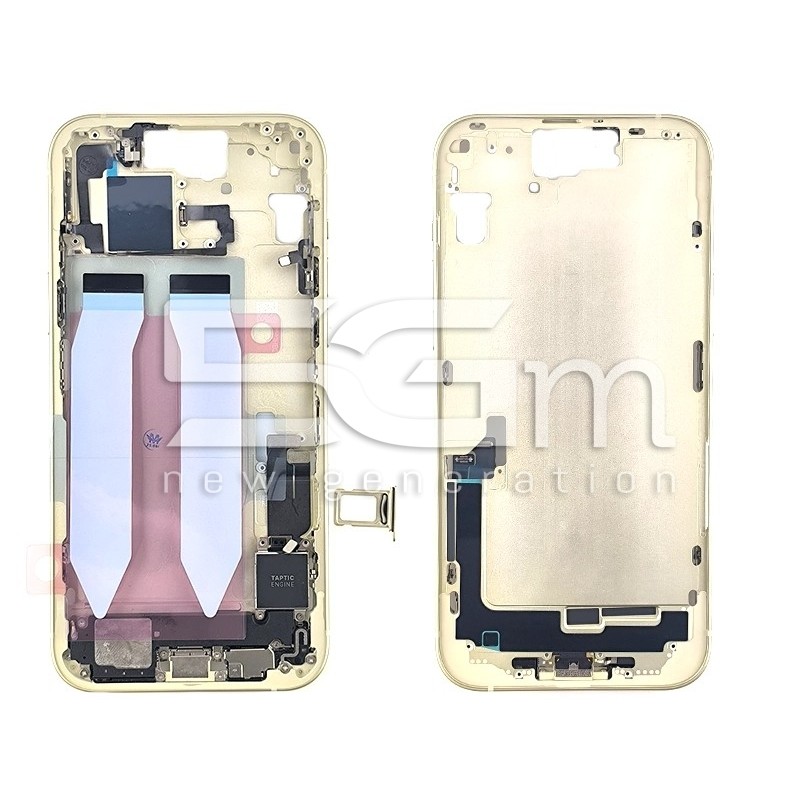 Middle Frame Full Parts Yellow iPhone 15 Plus | Store Online 5G-M