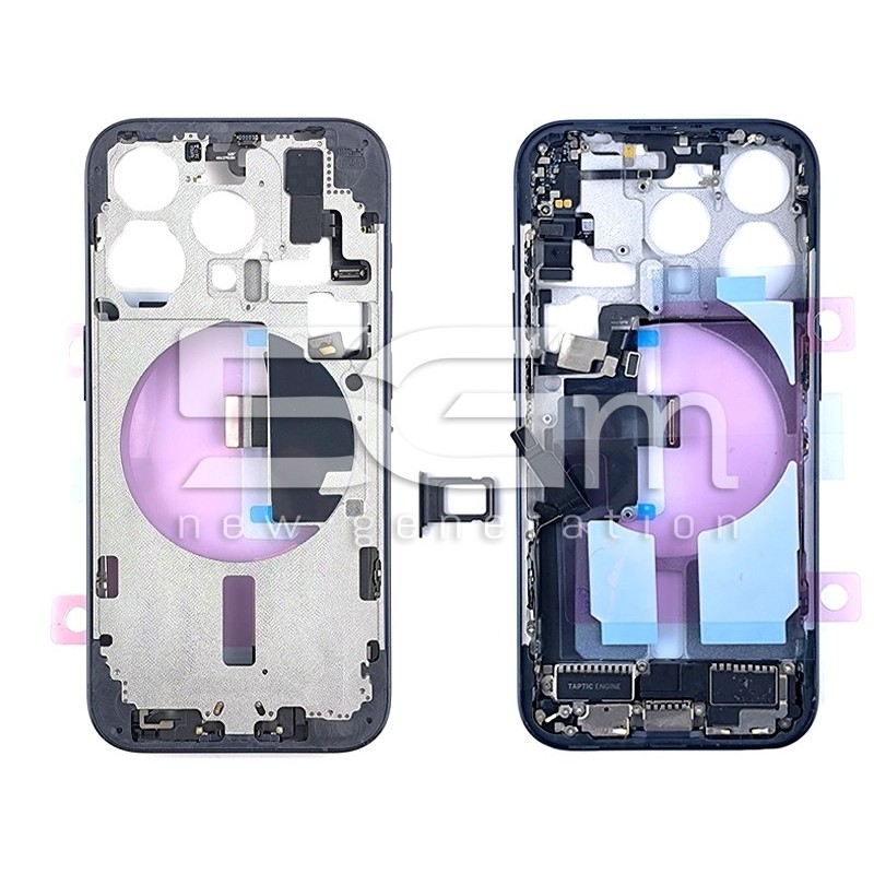Middle Frame Full Parts Blue iPhone 15 Pro | Store Online 5G-M