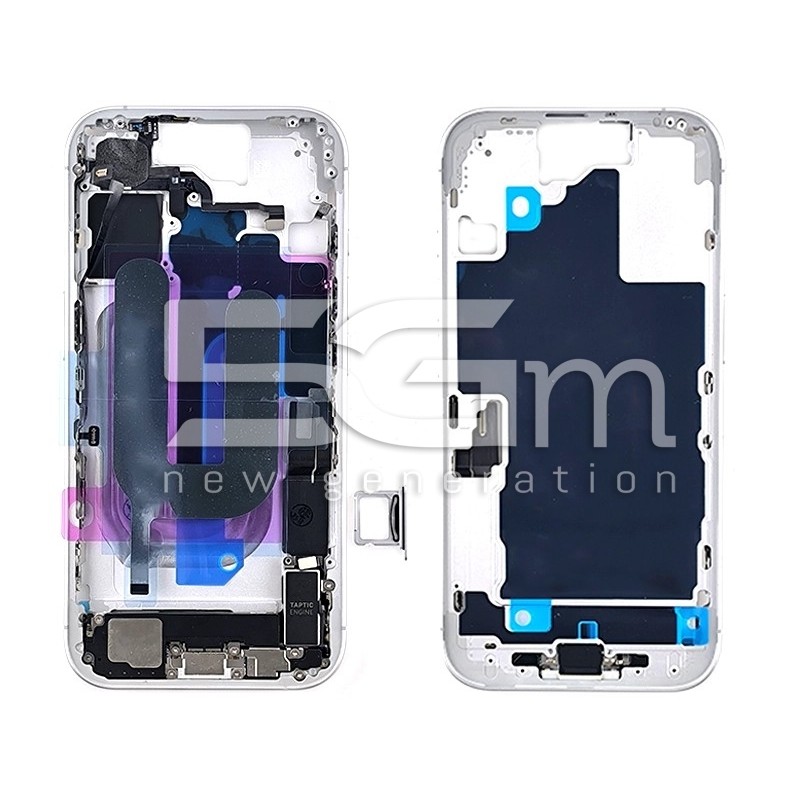 Middle Frame Full Parts White iPhone 16 | Store Online 5G-M