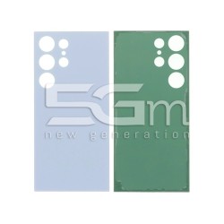 Achterklep Titanium Blauw + Lijm Samsung S24 Ultra 5G (Geen Logo) | 5G-M