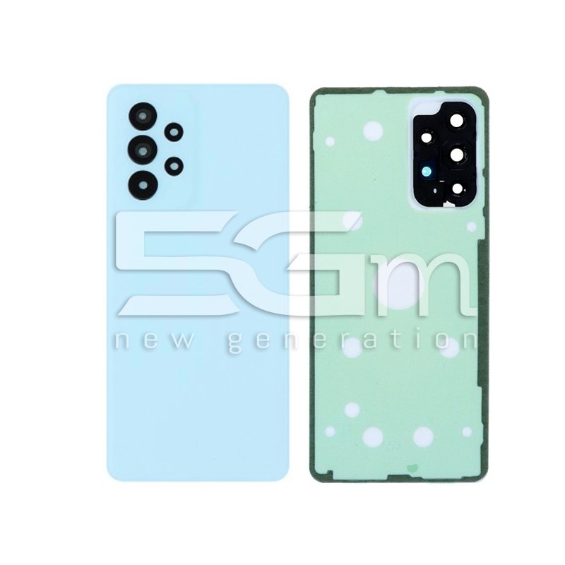 Samsung A53 5G Hátlap Kék + Ragasztó + Kamera Lencsék (No Logo)