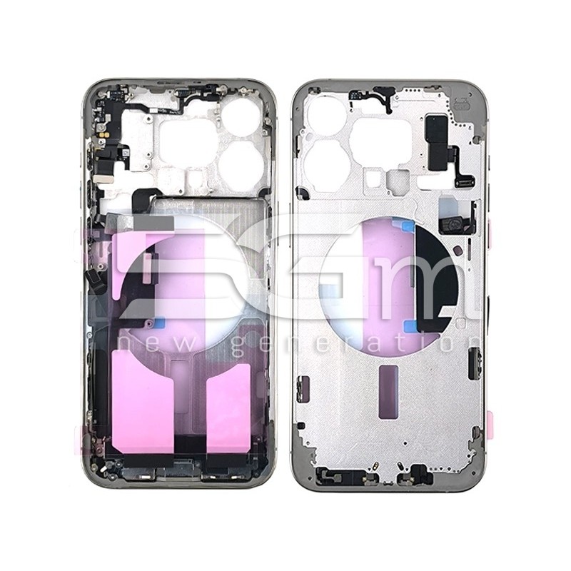 Középkeret Teljes Alkatrészekkel Natural iPhone 15 Pro Max | 5G-M