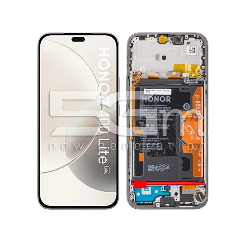 LCD + Battery + Frame Velvet Grey Honor 400 Lite (Ori)