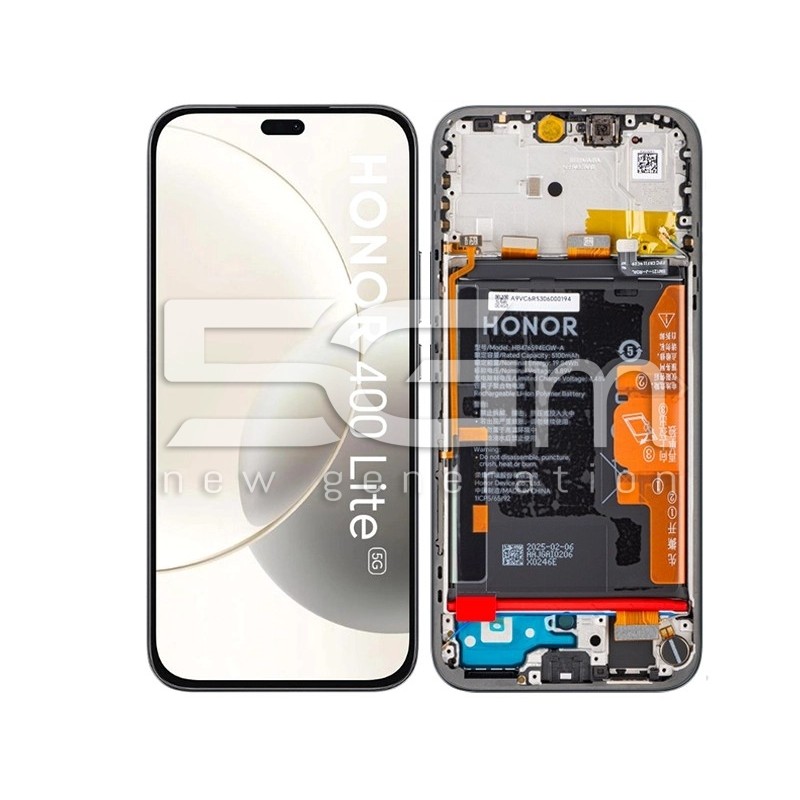 LCD + Akku + Rahmen Velvet Black Honor 400 Lite (Ori) | 5G-M Online-Shop