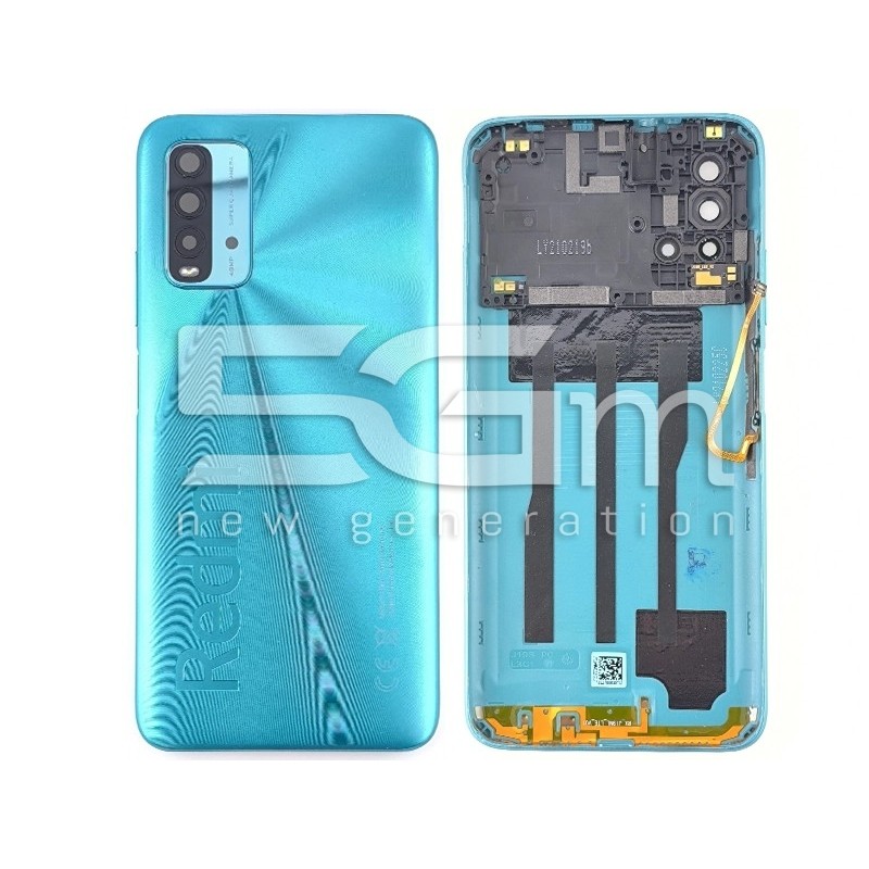 Xiaomi Redmi 9T Hátlap + Ujjlenyomat + Védőüveg Óceánzöld (Kibontott) | 5G-M