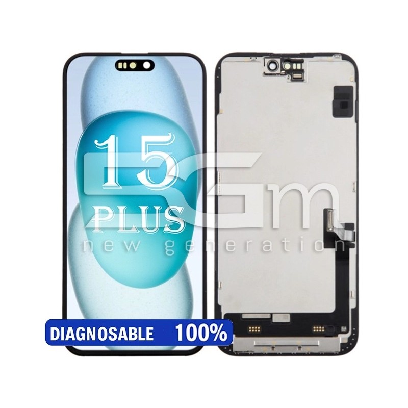 Display Touch + Frame Black iPhone 15 Plus (PULLED)