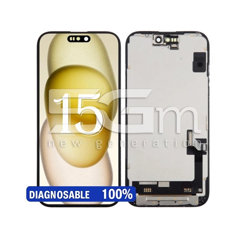 Display Touch + Frame Black iPhone 15 (PULLED)