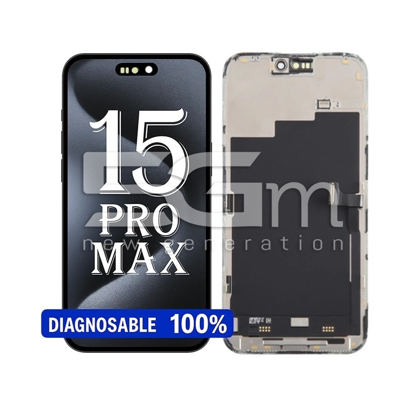 Display Touch + Frame Black iPhone 15 Pro Max (PULLED)