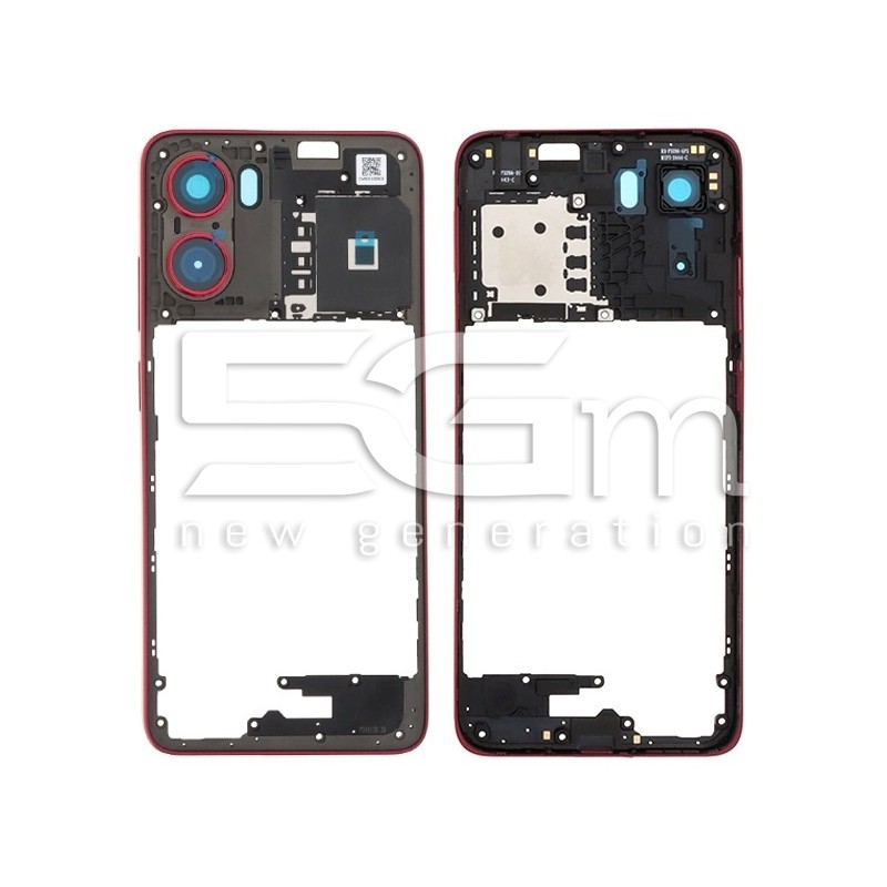 Mittelrahmen Pflaumenrot Moto G05 | 5G-M.com