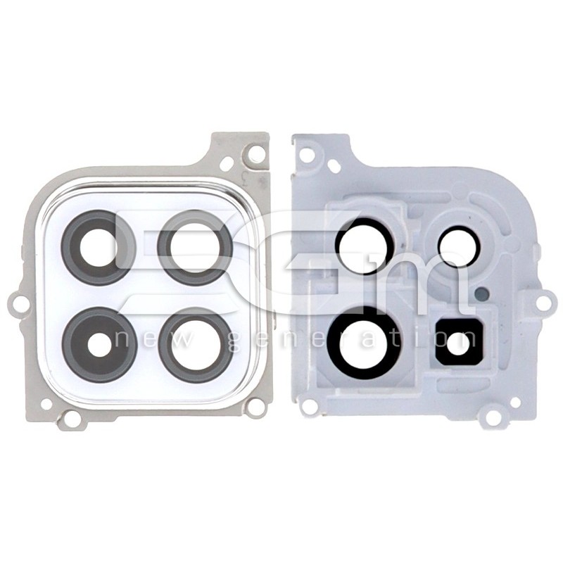 Rear Camera Lens + Frame White Samsung SM-A226 A22 5G