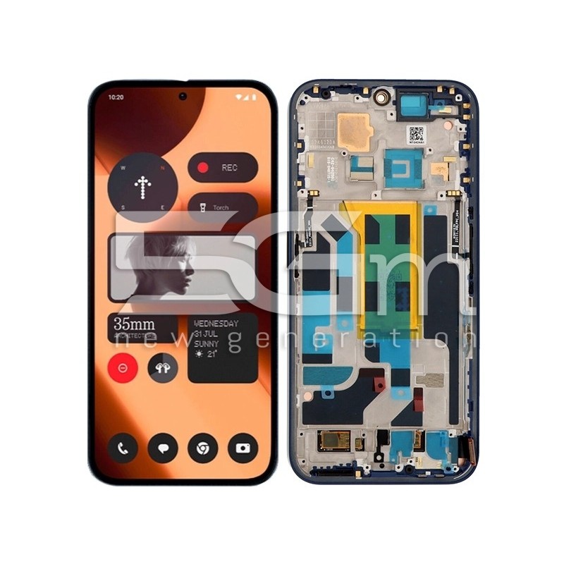 Display Touch + Frame Blue Nothing Phone 2A (PULLED) | Store Online 5G-M