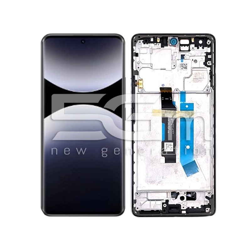 Xiaomi Redmi Note 14 Pro 4G Érintőkijelző + Keret Tarnish Black (Ori) | 5G-M