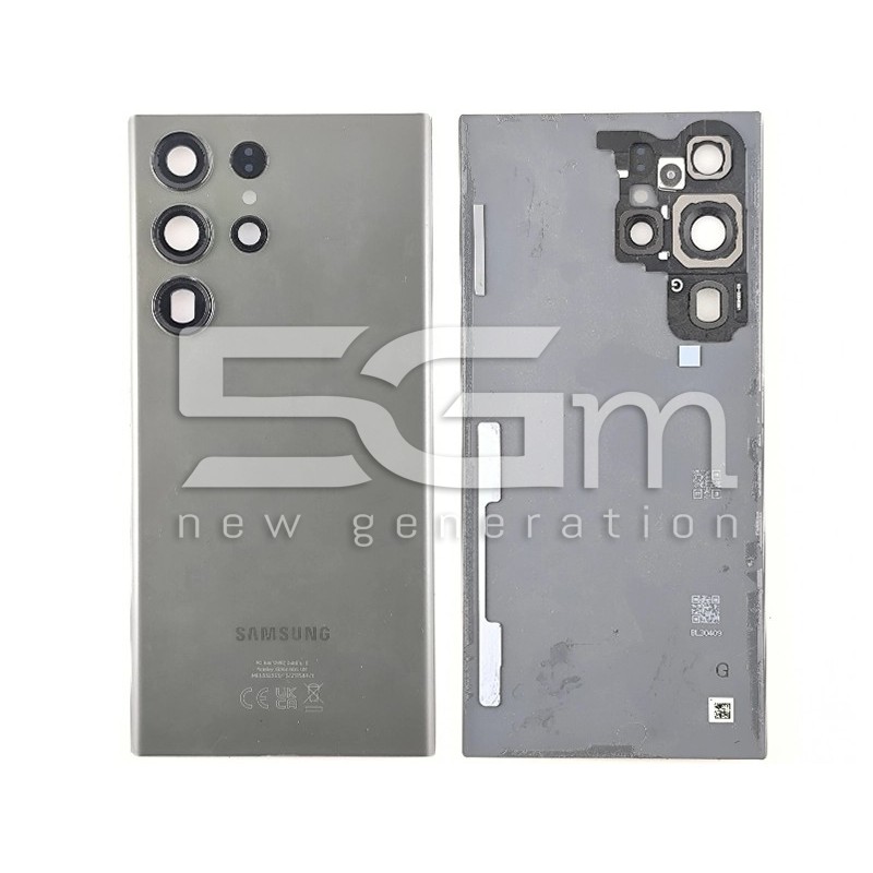 Retro Cover + Vetrino Camera Green Samsung SM-S918 S23 Ultra (PULLED)