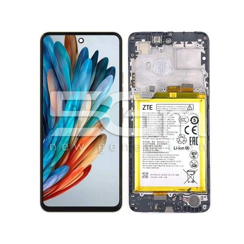 LCD + Batteria + Frame Full Parts ZTE Nubia Music Pop Art (PULLED)