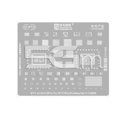 Amaoe U-IP13 0.12MM - A19/A19Pro CPU Rework Stencil iPhone 17 Serie | 5G-M
