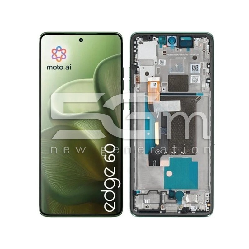 Ecran Tactil + Ramă Green Moto Edge 60 (Ori) | Magazin Online 5G-M