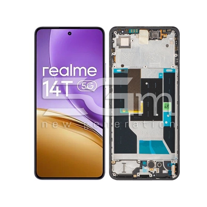 Display Touch + Frame Obsidian Black Realme 14T (Ori)