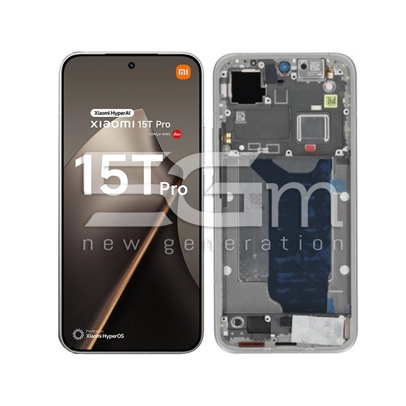 Display Touch + Frame Titanium Xiaomi 15T Pro (Ori)