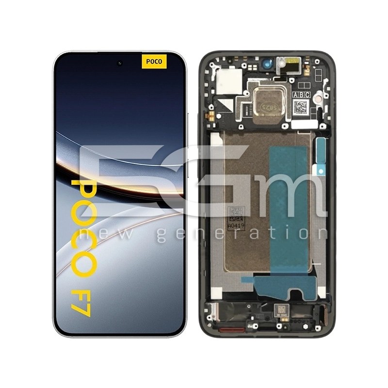 Display Touch + Rahmen Schwarz Xiaomi Poco F7 5G (Ori) | 5G-M Online Shop