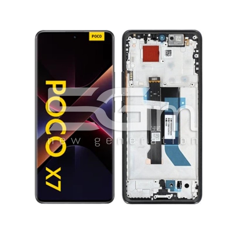 Display Touch + Rahmen Schwarz Xiaomi Poco X7 5G (Ori) | 5G-M.com