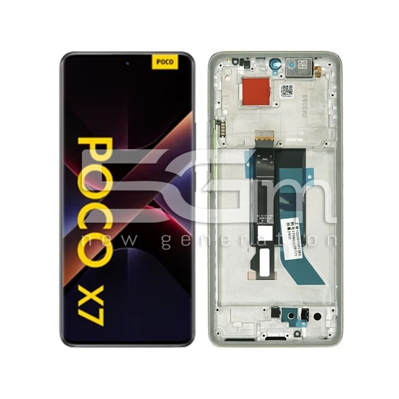 Display Touch + Rahmen Green Xiaomi Poco X7 5G (Ori) | Online-Shop 5G-M