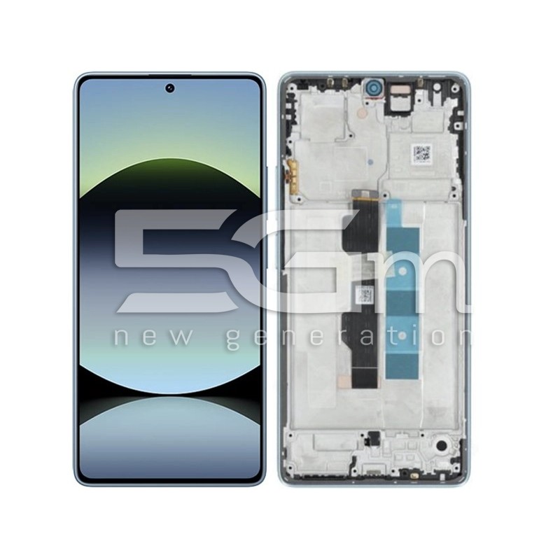 Xiaomi Redmi Note 14S Kijelző + Keret Kék (Ori) - 5G-M.com